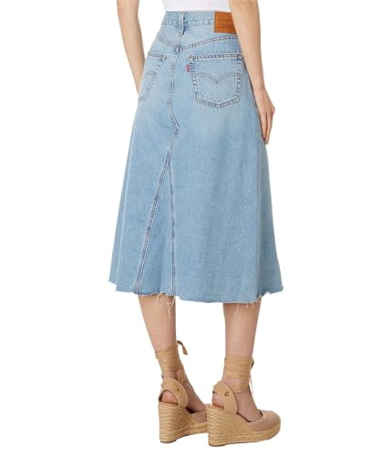 Women's Hr A-line Deconstructed Midi Skirt