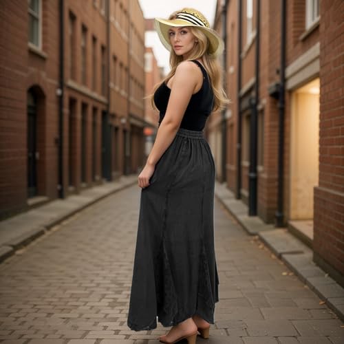 2025 Spring Bohemian Skirts for Women - Embroidered Women's Maxi Skirts