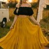 Women's 25 Yard Cotton Gypsy Belly Dance 4-Tiered A-Line Pleated Maxi Long Boho Dance Tribal Skirt