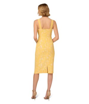 Women's Hibiscus Jacquard Tucked Dress