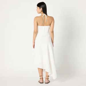 Women's Standard Ciga Halter Linen Maxi Dress