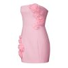 Women's Blossoming Elegance Strapless Dress - White
