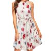 Womens 2025 Summer Dress Halter Wedding Guest Casual Beach Vacation Outfits Belted Sundresses with Pockets