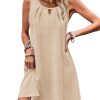 Summer Dresses for Women Sleeveless Beach Vacation Coverup with Pockets (S-2XL)