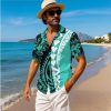 Polynesian Couples Matching Outfits Short Sleeve Puletsai Samoan Traditional Dress & Man Shirts
