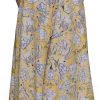 Women's V Neck Puff Sleeve Midi Dress