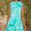 Summer Dresses for Women 2025 Casual Sundresses Beach Cover Ups Sleeveless Tshirt Swing Dress with Pockets