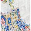 Women's Summer Floral Print Tie Shoulder Cami Dress Flare Hem Boho Mini Dress