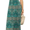 Womens 2025 Summer Maxi Dresses Casual Short Sleeve Empire Waist Spring Long Dress with Pockets