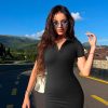 Women's Mini Dresses Sexy Ribbed Short Sleeve Tummy Control Bodycon Mini Dress