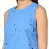 Women's Sleeveless Meadow Eyelet Shift Dress