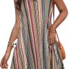 Womens Spaghetti Strap Dress Summer Dresses Beach Cover Ups Casual Sundresses with Pockets