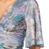 Women's Short Sleeve V-Neck Midi Cocktail Dress W/Ruched Waist, Wedding Guest Gown (Petite and Regular Sizes)