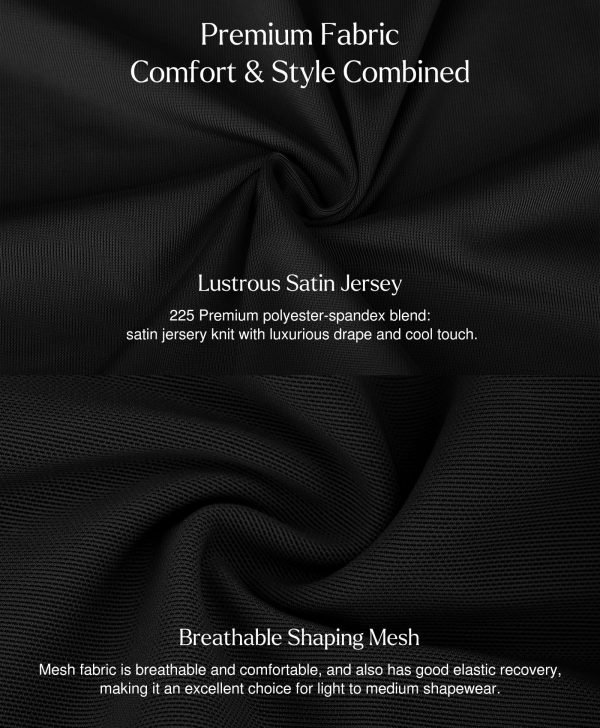 Formal Dresses for Women - Shapewear Cowl Neck Maxi Ruched Bodycon Gowns with Slit - Prom Dress Wedding Guest