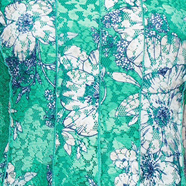 Women's Short Floral Printed Elegant Lace Wedding Guest, Spring/Summer Day Dress