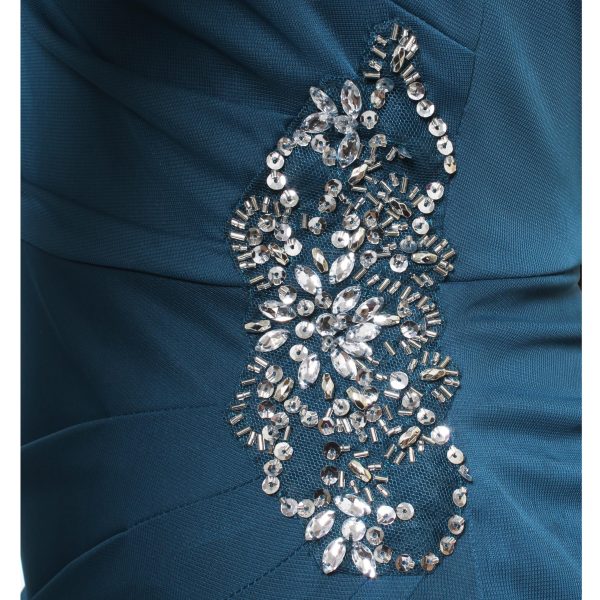 Women's Long Cold Shoulder Dress, Mother of The Bride, Formal Events, (Petite and Regular Sizes)